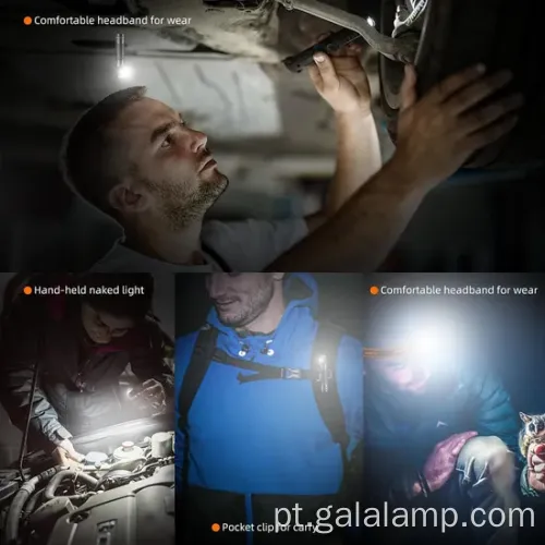 Luz de acampamento de LED de clipe compacto